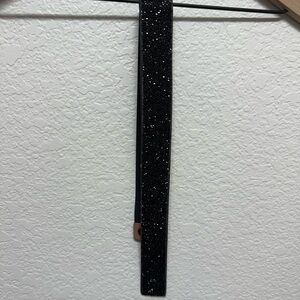 NEW truth Invisible Black Glitter Expansive Stretchy Black Belt Small to Medium